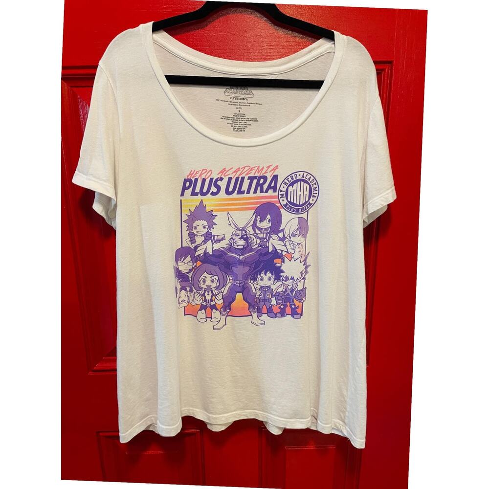 Torrid Plus Size 3 My Hero Academia Plus Ultra Anime‎ T Shirt Baby Deku 3X 22/24